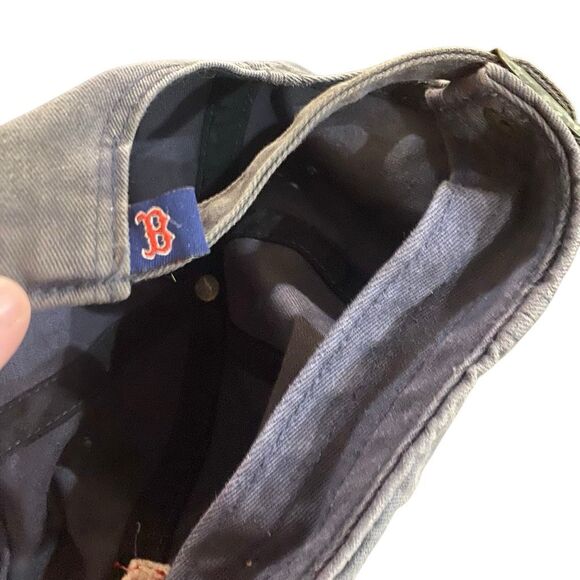 Twins Enterprise Retro Vintage Red Sox baseball cap blue red OSFM 100% cotton an - Picture 3 of 6